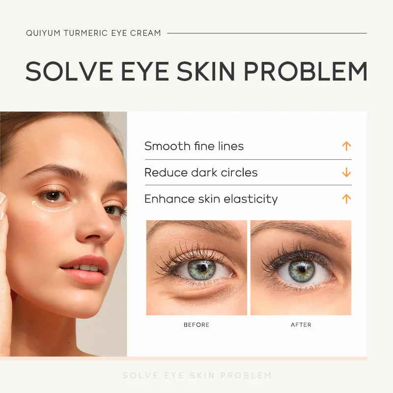 Anti-Aging Eye Cream Turmeric Brightening Eye Cream Anti Wrinkle Remove Eye Bags Dark Circles Firming Lifting Korean Eye Care