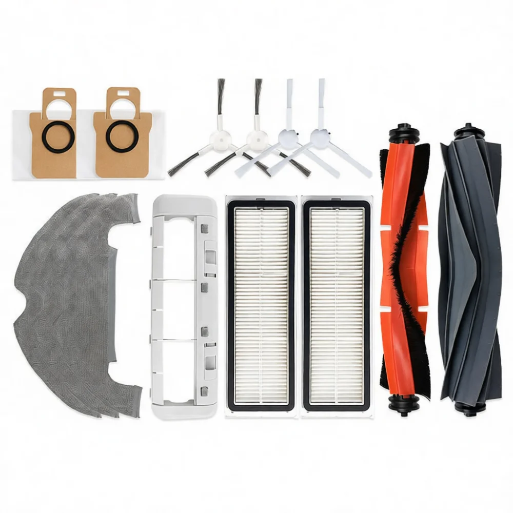 For Robot Vacuum X10 D109GL Accessories Replacement Main Brush Side Brush Hepa Filter Mop Cloth Dust Bag Parts Set