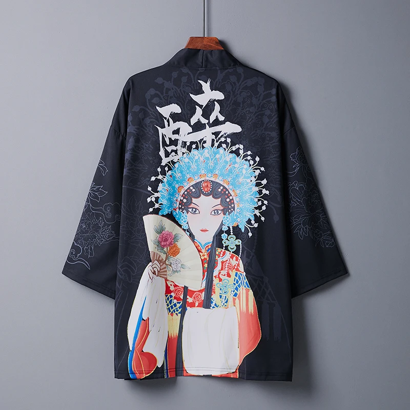 Kimono Women Japanese Yukata Asian Clothes Cardigan Shirt Traditional China's wind Cardigan Streetwear Harajuku Female Haori