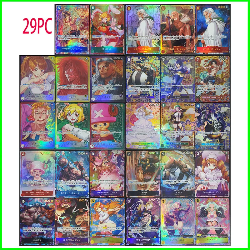 One Piece Collectible Cards Boys Games Toys Table Games Birthday Present DIY Anime Enmu Miku Nami Nakime Premium Flash Card 29PC