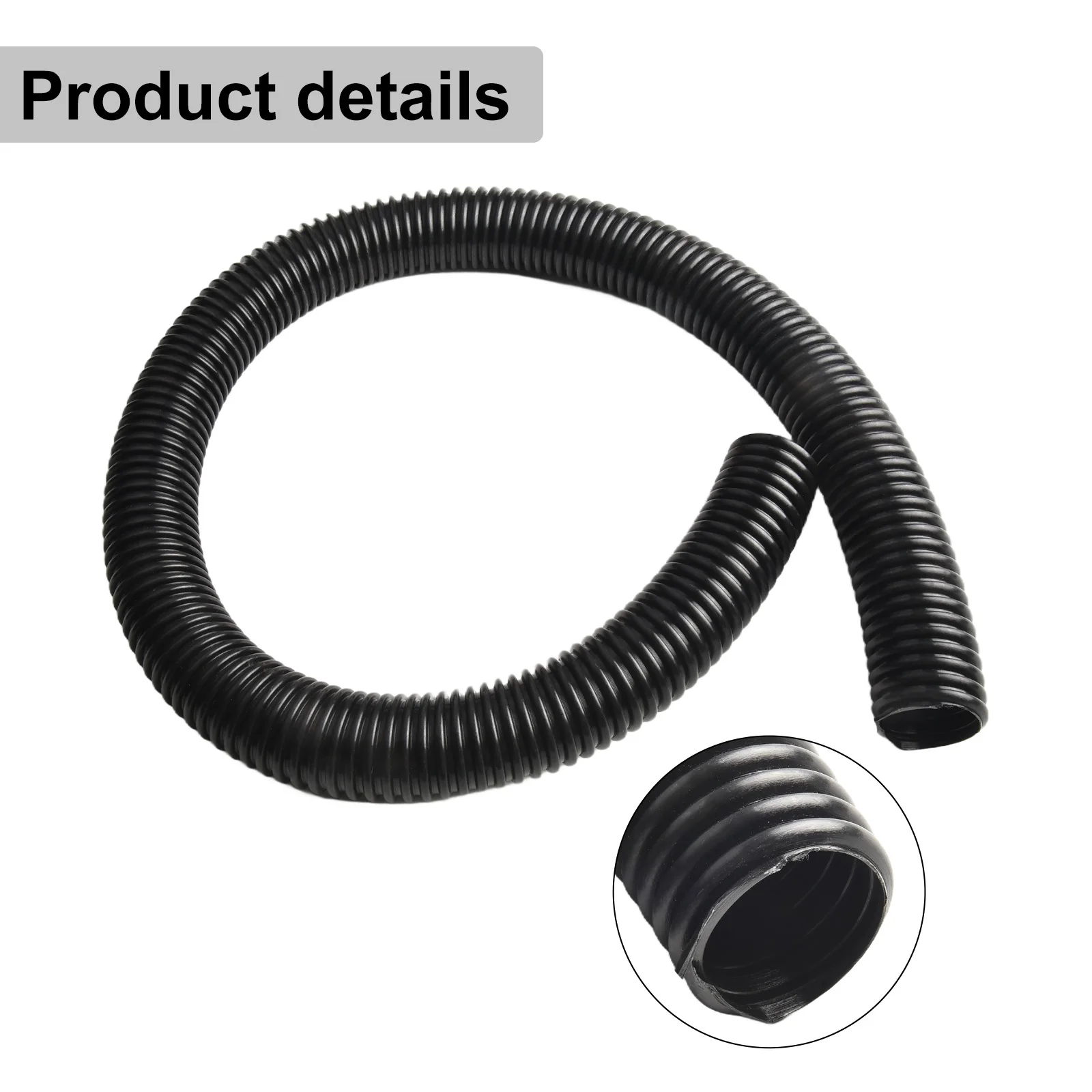 1 Meter Vacuum Cleaner Hose Threaded Pipe ID35mm OD42mm Anti-Aging Durable Household Vacuum Cleaner Replacement Spare Parts