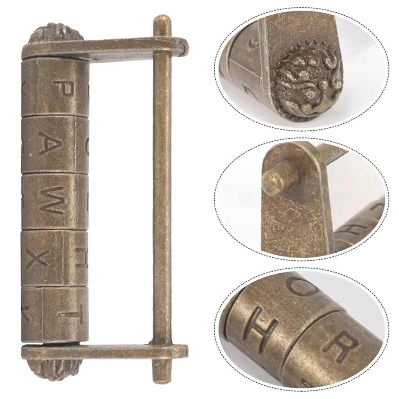 Antique Chinese Lock Combination Lock Decorative Lock Lock Jewelry Box Lock Suitable For Cabinet Drawer