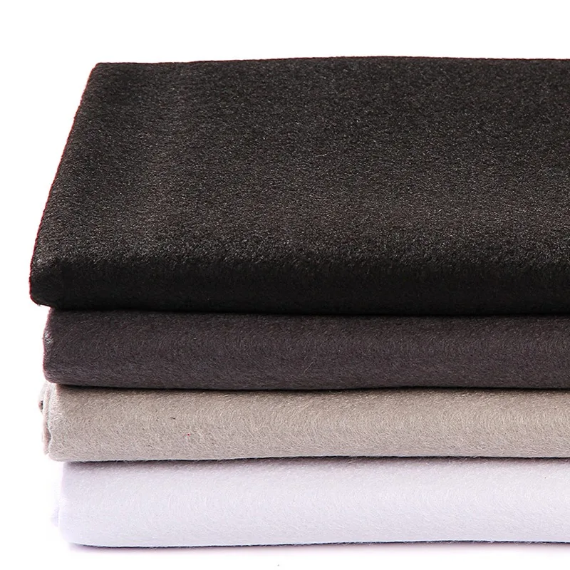 90X92CM Pure Color Soft Felt Fabric Grey White Black Nonwoven Cloth Needlework DIY Sewing Crafts Materials Clothes Supplies