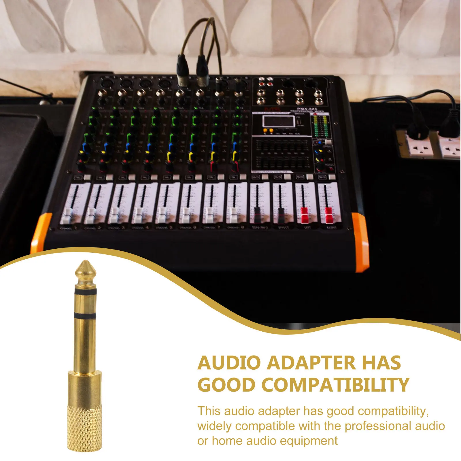 1Pcs Audio 6.5Mm Ma…