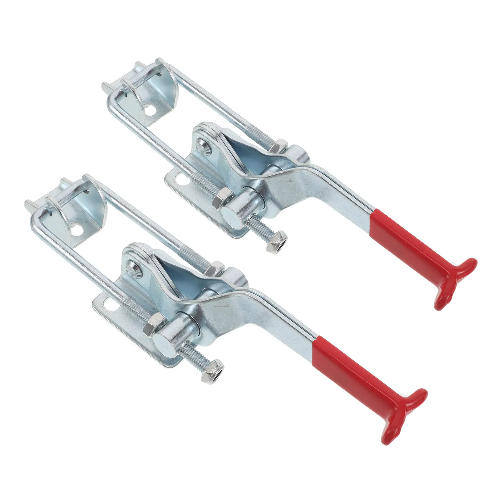 2Pcs Adjustable Heavy Duty Toggle Latch Clamp M8x56mm 2183Lbs Locking Strength Quick Release Metal Hasp for Smoker Lid Trunk