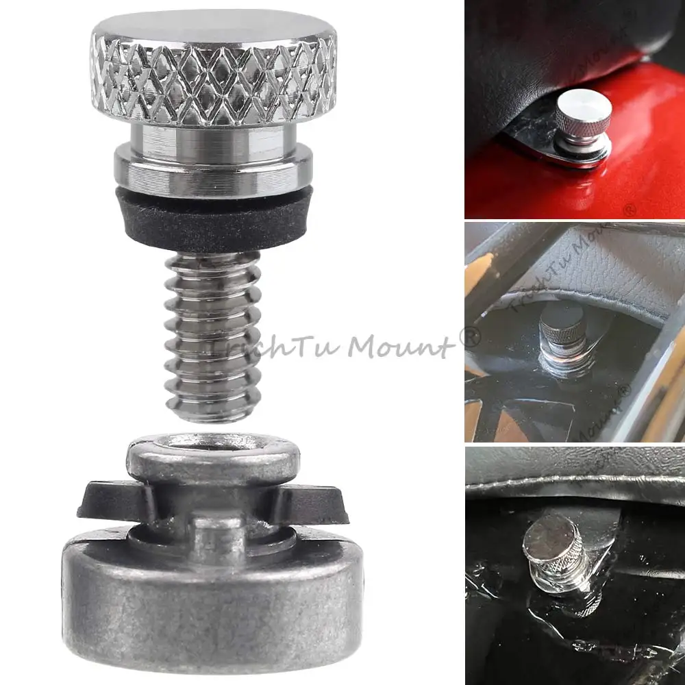 Motobike Rear Fender Seat Bolt Tab Screw Nut For Harley Sportster XL 883 1200 Dyna Touring Road King Softail Fat Boy Breakout