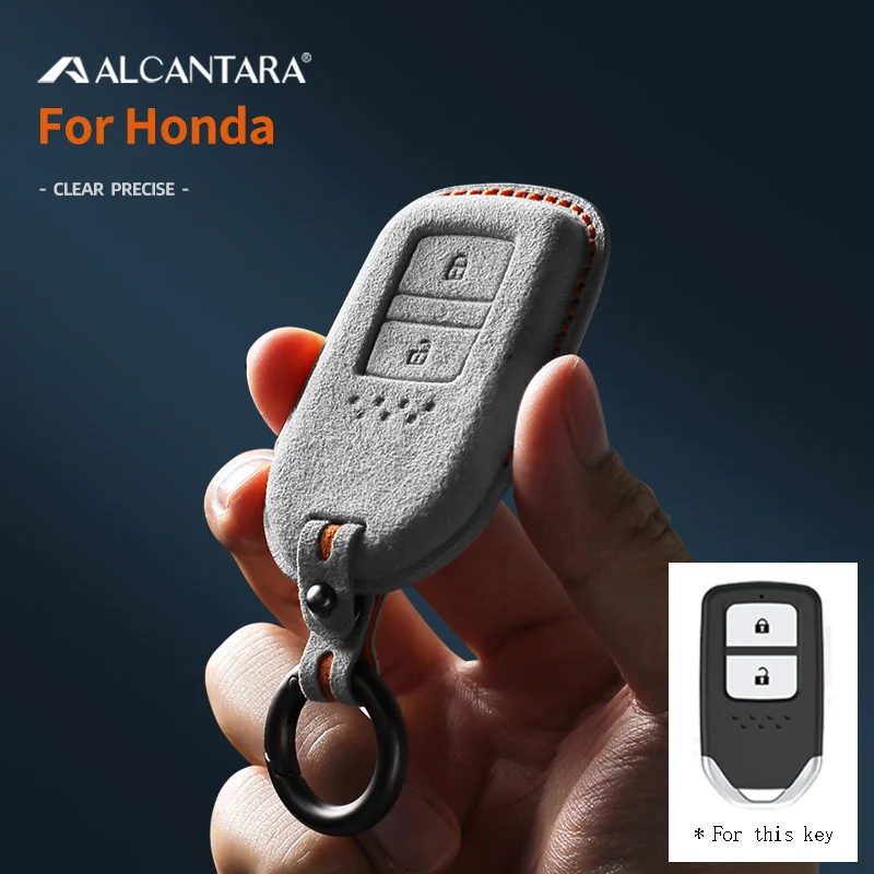 

Чехол для автомобильного ключа для Honda Fit GP5 Shuttle Gp8 Jade Vezel City Civic Jazz, 2-кнопочный брелок, аксессуары 2020 2023 2024