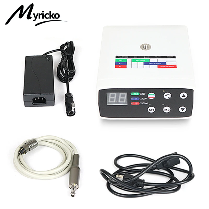 Myricko Dental Brushless LED Micro Motor Fiber Optical Electric MicroMotor Dentistry Instrument Tools