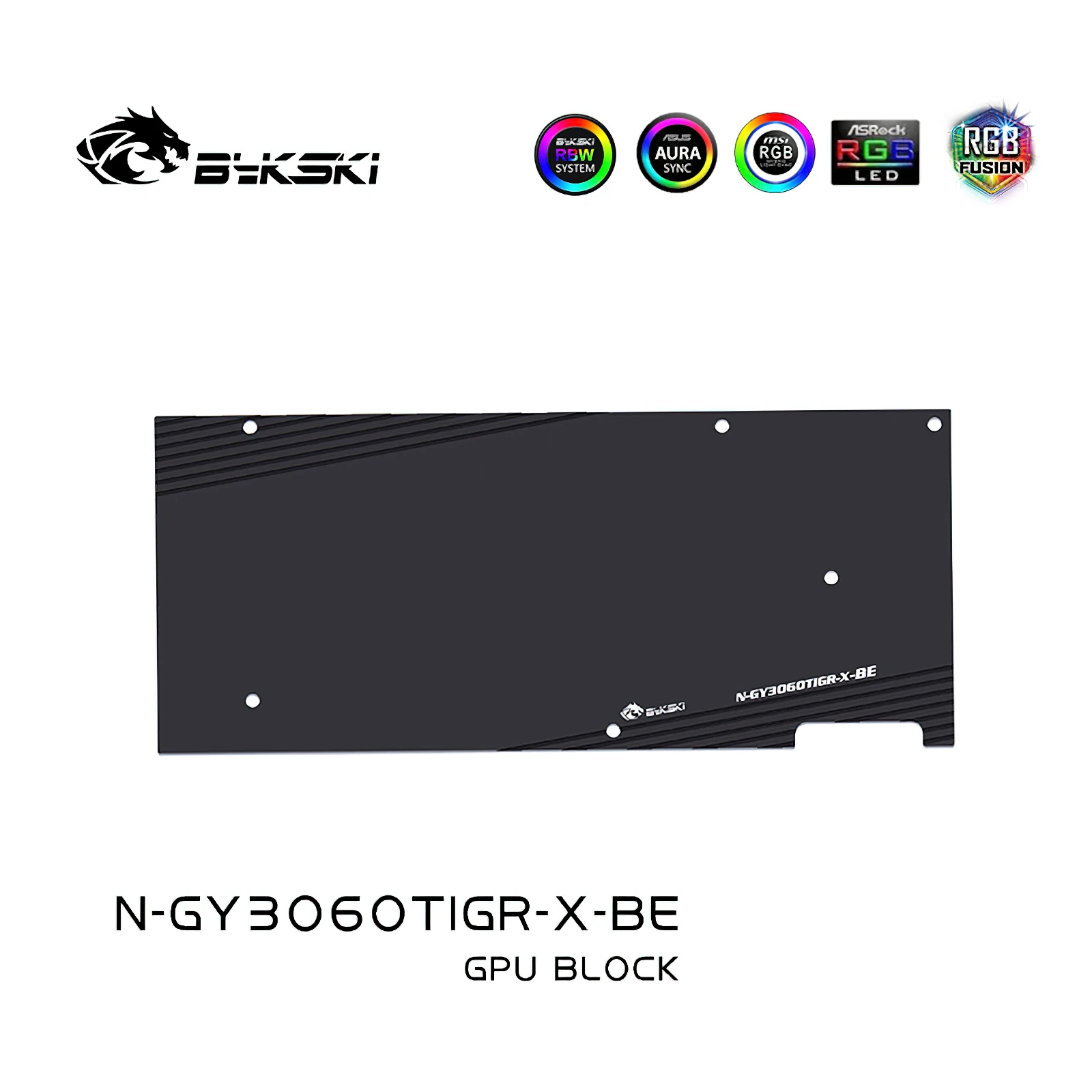 Bykski Full Cover RGB GPU Block for GALAX RTX 3060 GAMER N-GY3060TIGR-X