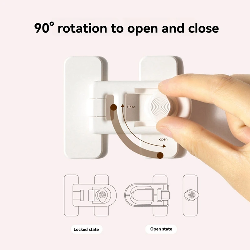 2Pcs Child Safety Oven Locks, High Temperatureresistant ABS Material, Easy No-Tool Installation-AT64