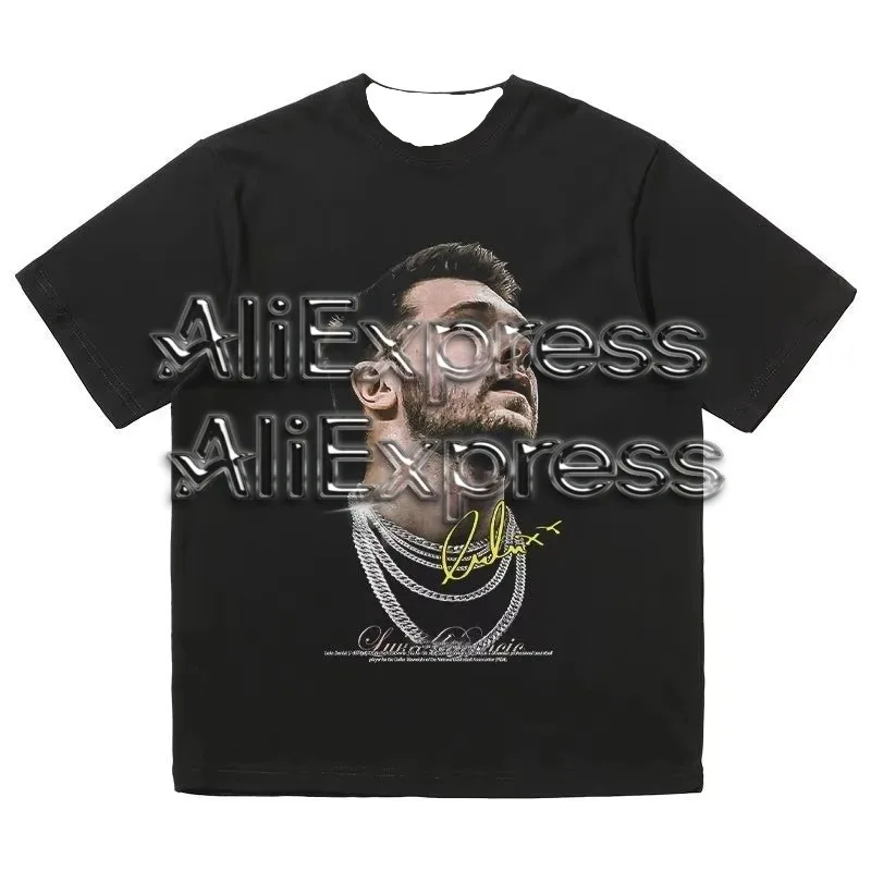 

Men's and Women's Doncic Lakers Printed Retro American T-shirts, Street Sports Tops