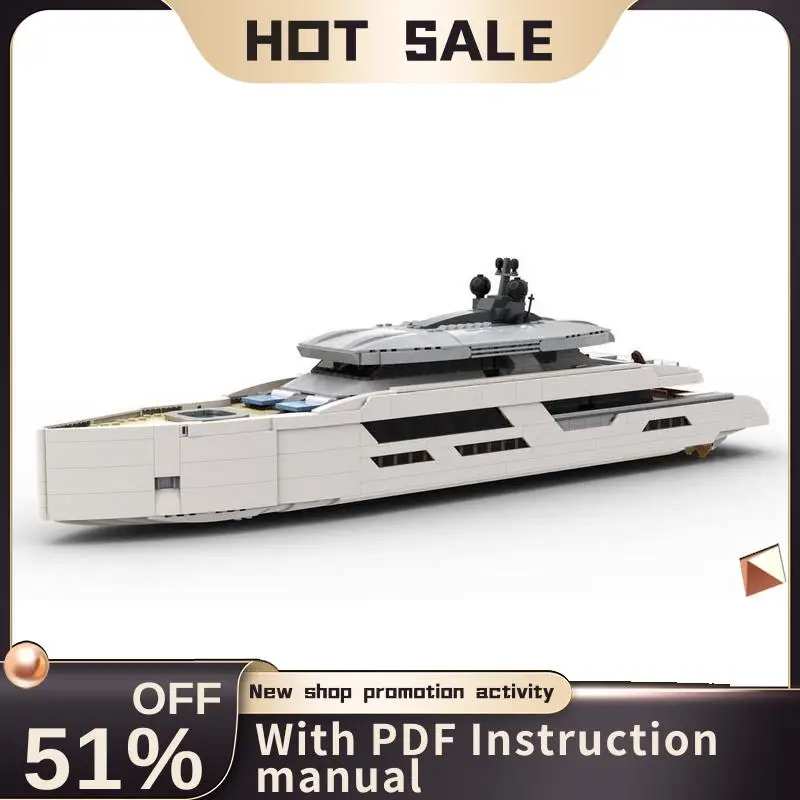 

New 2977Pcs Moc Yacht Ship City Port Modular Model Diy Technology Diy Creative Ideas Personalized Jigsaw Toy Gift Custom Puzzles