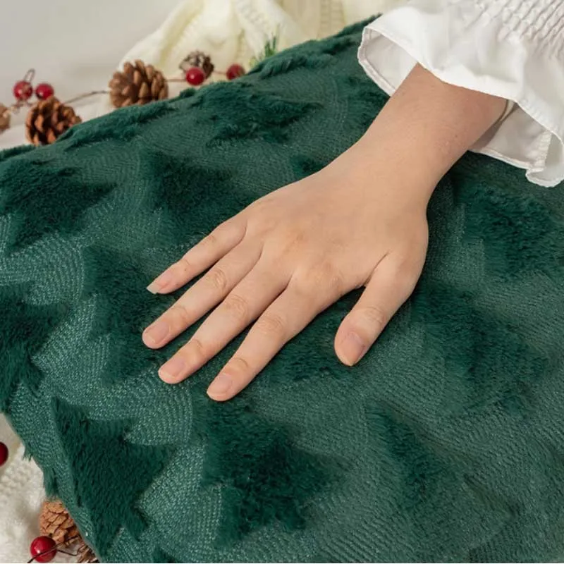 Runtow 45x45cm Christmas Tree Pattern Pillow Cases 2025 Merry Christmas Decor for Home Xmas Gifts New Year Sofa Decor Navidad