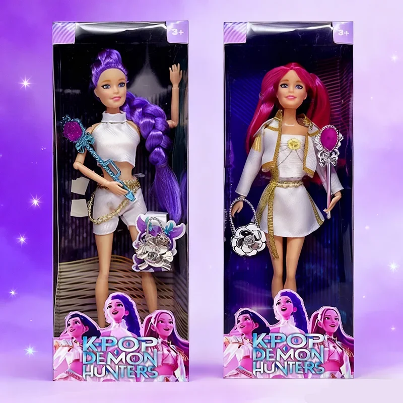 繊細な質感のアニメ30CM K-POP デモンハンターズ ドール ビニール玩具 ルミ ミラ ゾイ 誕生日サプライズギフト 女の子向け