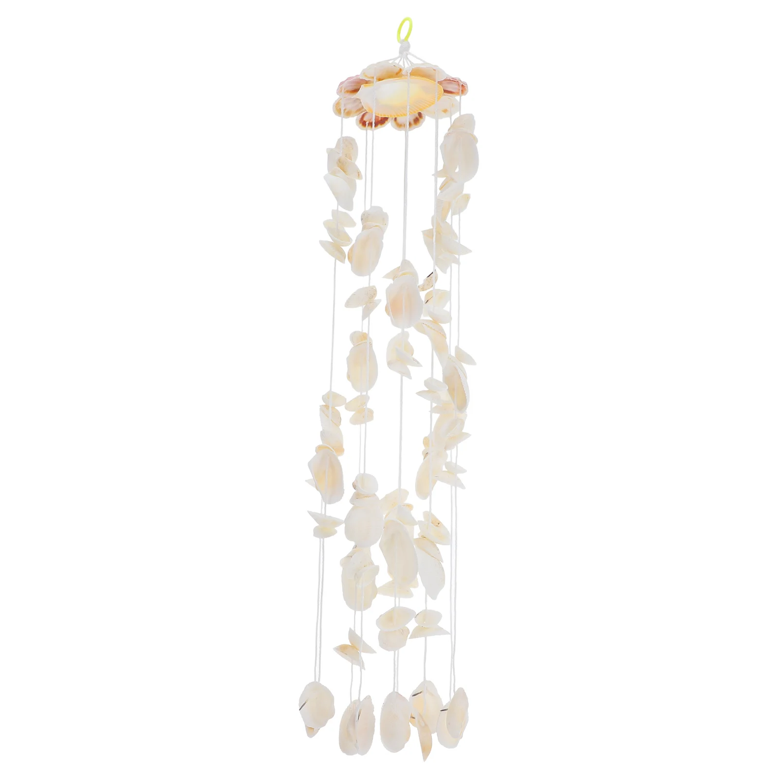 

Natural Seashell Chime Decor Ornament Durable Melodious Beach Shell Decoration Window Door Home Decor Crisp Sound Easy Hanging