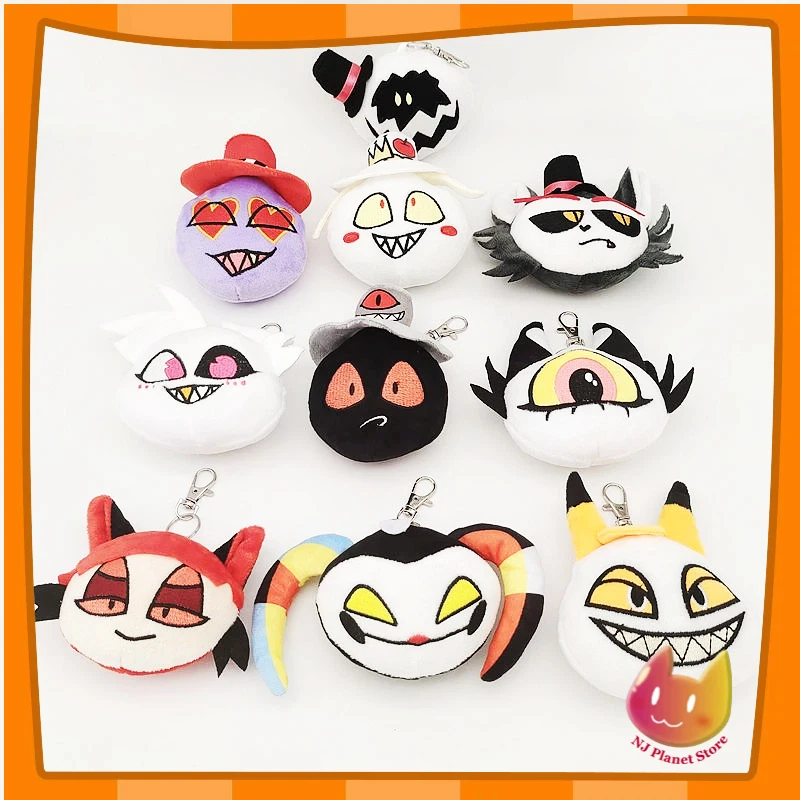 15cm New Alastor Plush Keychain Adam Hazbined Cos Hotels Soft Stuffed Costume Cute Plushie Figure Hells for Children Kids Gift
