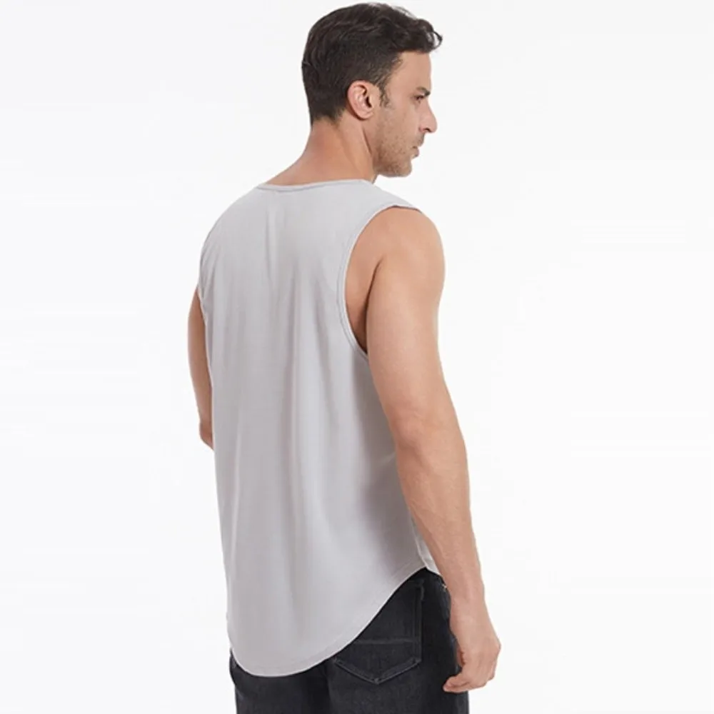 

Male Undershirts Sleeveless Sports Tank Top Quick Dry Loose Running Vest T-shirts Traceless Men Tops Vests Boy