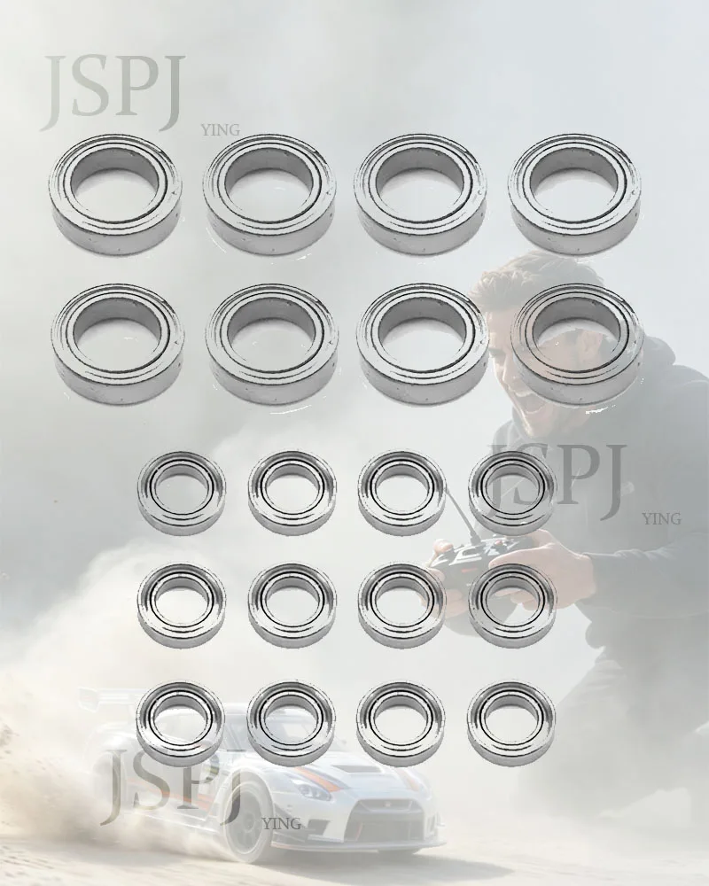 20Pcs Metal Ball Bearing Set For Wltoys 144001 144002 124016 124017 124018 124019 RC Car Upgrade Spare Parts