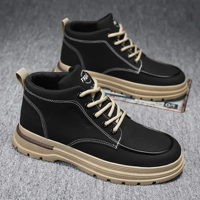 أحذية رجالي موضة أحذية عالية الجودة غير رسمية برباط علوي أحذية منصة 2026New أحذية رياضية رجالية عالية الجودة أحذية رياضية للكاحل بوتاس هومبر