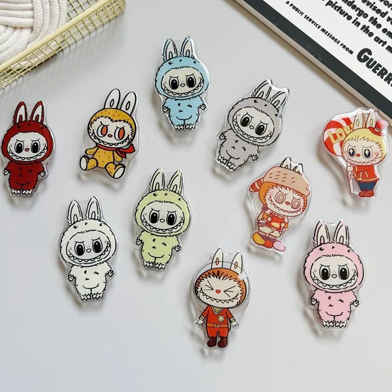 

New Cartoon Anime Cute Labubu Rabbit Holder Mobile Phone Holder Retractable Folding Cell Phone Holder Birthday Gift