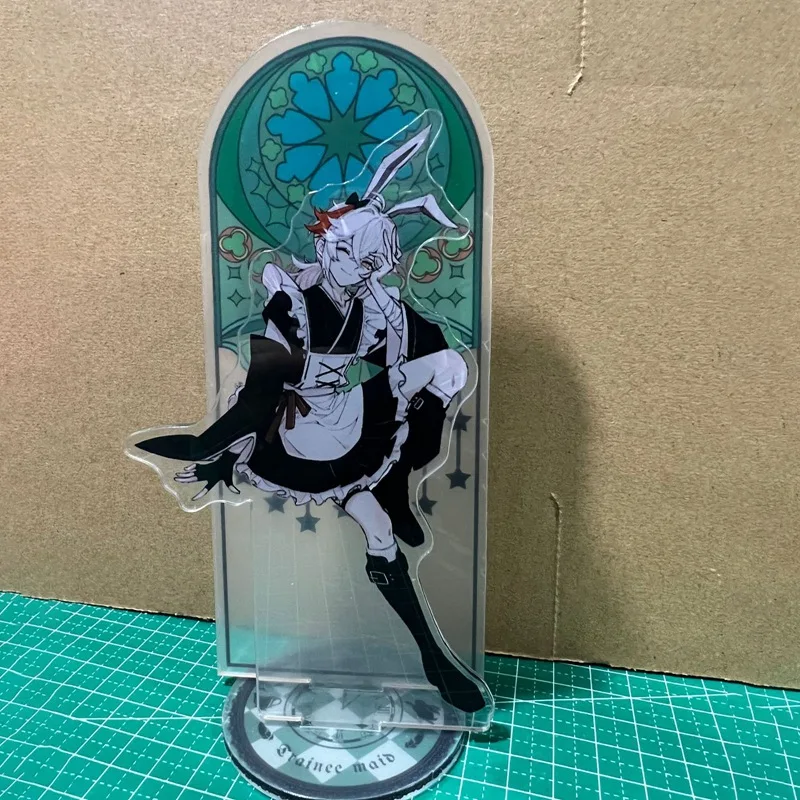 Anime Figure Genshin Impact Diluc Venti Xiao Zhongli Scaramouche Heizou Cyno acrilico Stand modello piatto Desk Decor Sign Fans Gift