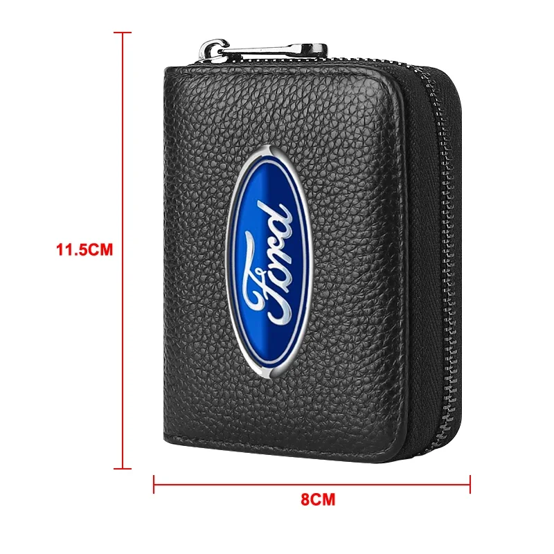 Car Driver\'s License ID Card Bank Card Wallet For Ford Focus 2 3 Mondeo Fiesta Kuga Ranger Escort Explorer Excape Taurus