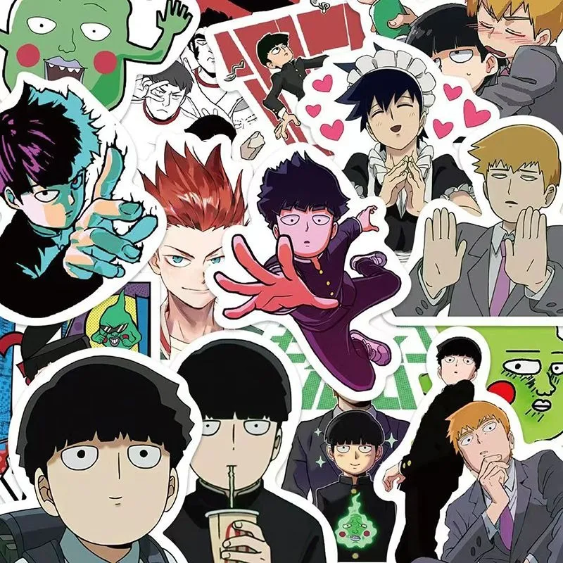 52 Stück Mob Psycho 100 Shigeo Kageyama Dimple Exquisite Aufkleber Kreative Persönlichkeit DIY Dekorative Notizbuch Wasserdichte Aufkleber – Detail 3