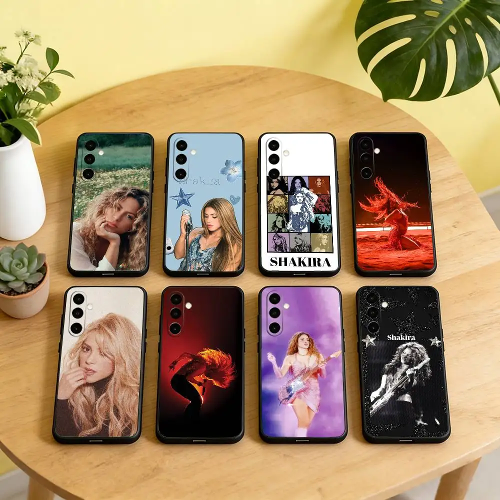 S-Shakira Singer Phone Case For Samsung Galaxy A73,A72,A71,A70,A53,A52,A51,Soft Silicone Black Cover