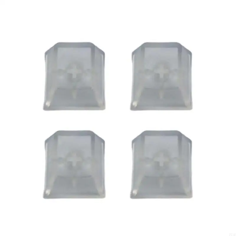 4Pcs Transparent PC Material Profile Keycaps For MX Switches Mechanical Keyboards Replacement Accessories 77JC