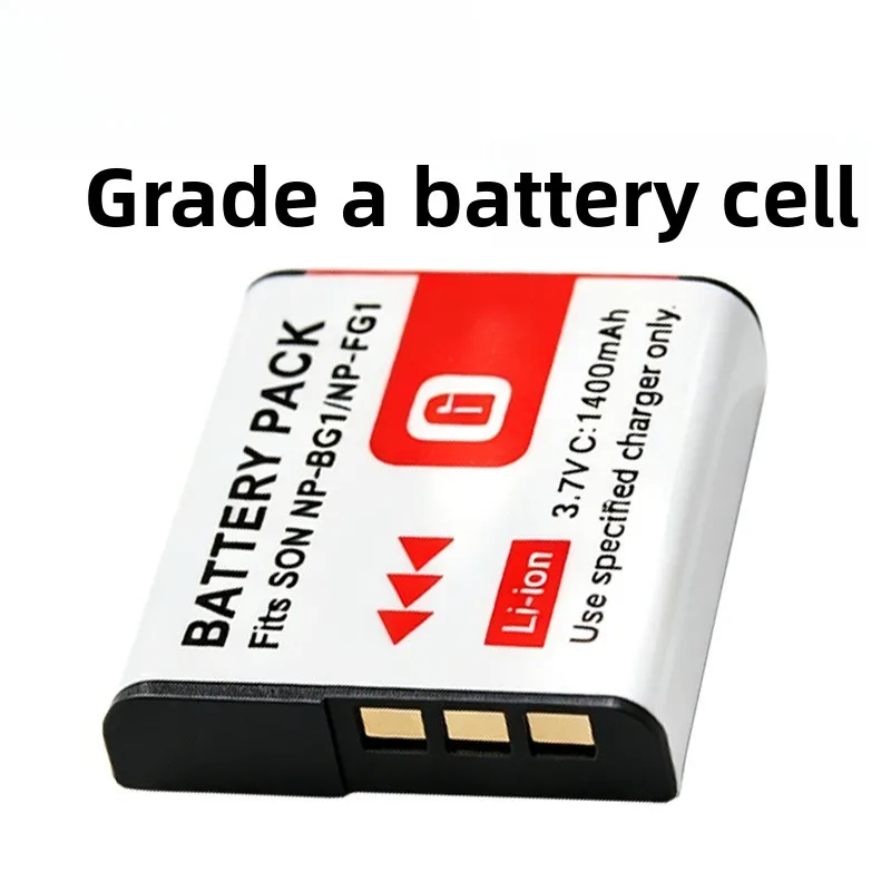 2PCS NP-BG1 3.7V 1400mAh Camera Battery for Sony W35 W80 W300 W270 W200 HX9 T20 W80 W60 H9 Aftermarket Compatible Battery