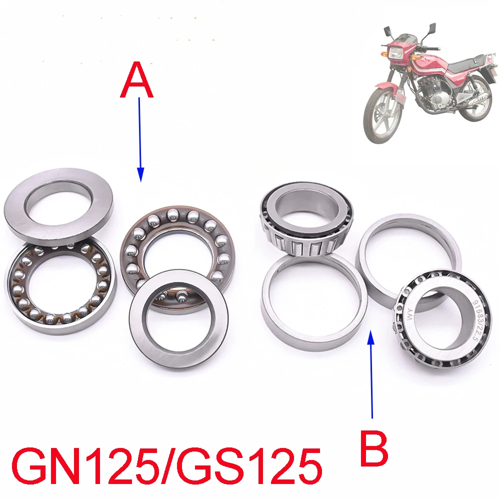 Motorcycle Steering Bearing Kit for Suzuki Haojue Dayang Qinqi Qjmotor Jincheng Dayun Haojin GN125 GS125 HJ125-8 GN125H/F