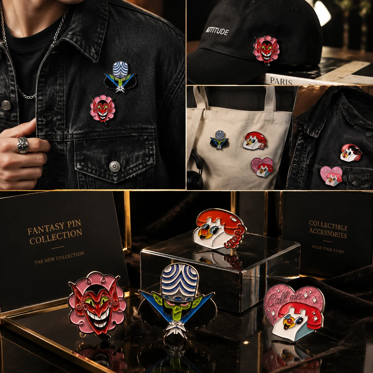 Embroidery Icon - Cute Police Girl Alloy Brooch Pin