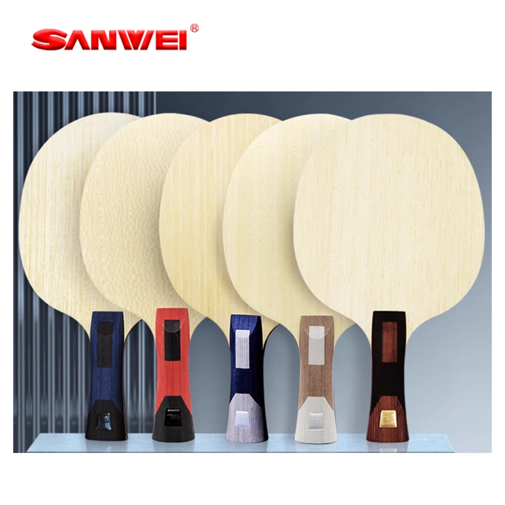 Original SANWEI 75 Series Table Tennis Blade 5 Wood + 2 Fiber Racket 5+2 Ping Pong Paddles Pingpong Bat