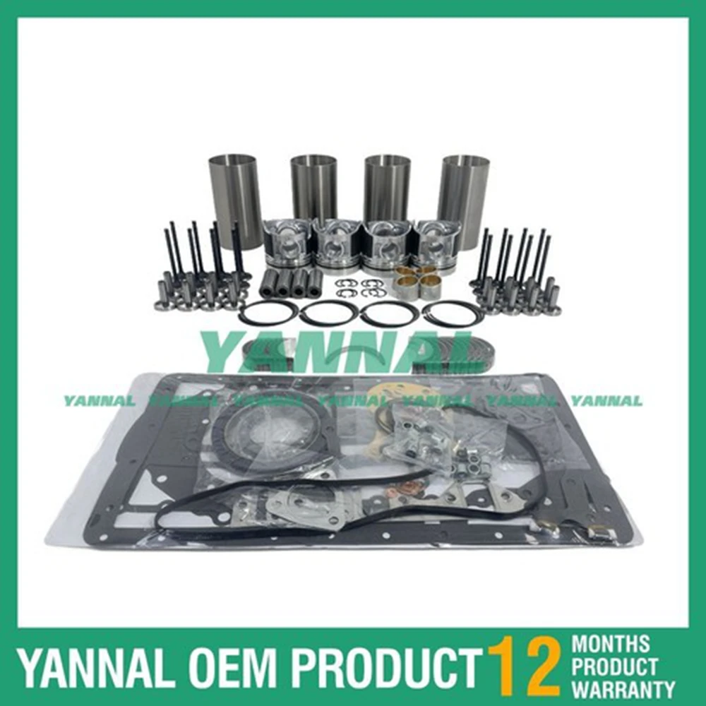 

Комплект для капитального ремонта (4 шт.): прокладки, подшипники, клапаны для Mitsubishi D04F