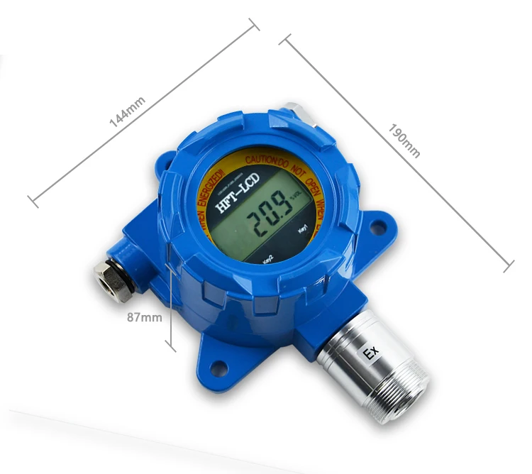 Manufacturer Supply Two Wires 4-20mA Output Oxygen Gas Detector