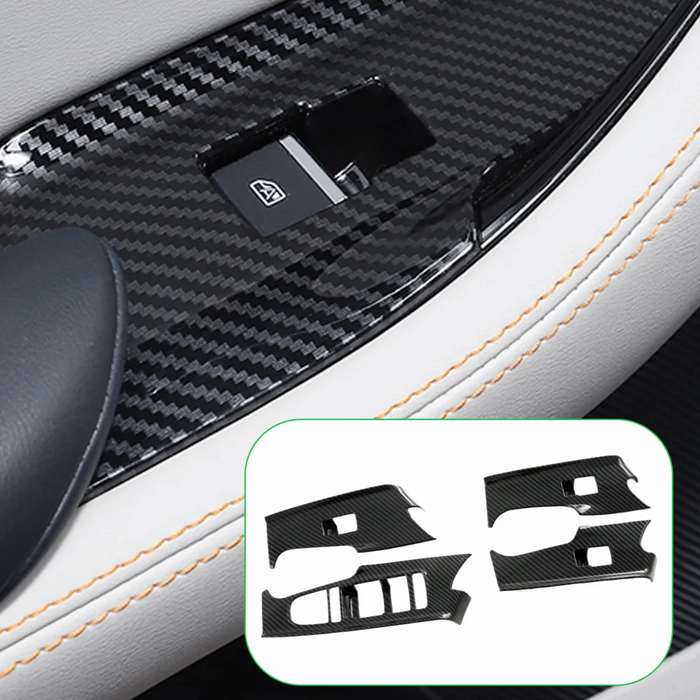 

4pcs Interior Door Window Lift Switch Cover Trim For BYD Song PLUS DM-i EV (Seal U) (Sealion 6) 2021 2022 2023 2024 2025