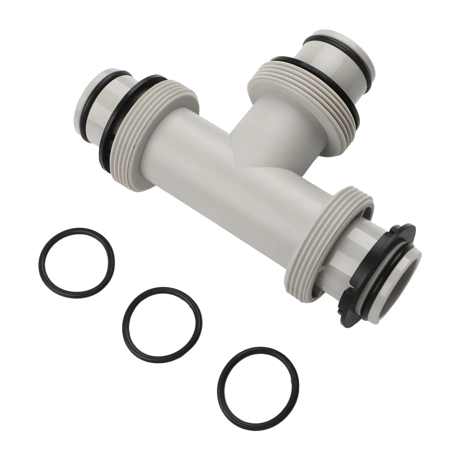Replacement Hose Adapter 1.5in Tee T-Connector Compatible With For Intex Split Hose Plunger Valve Pool Pumps Repair Parts