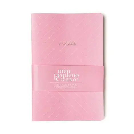 My Little Cicero Pastel 14x21 Striped Pink Knot Notebook