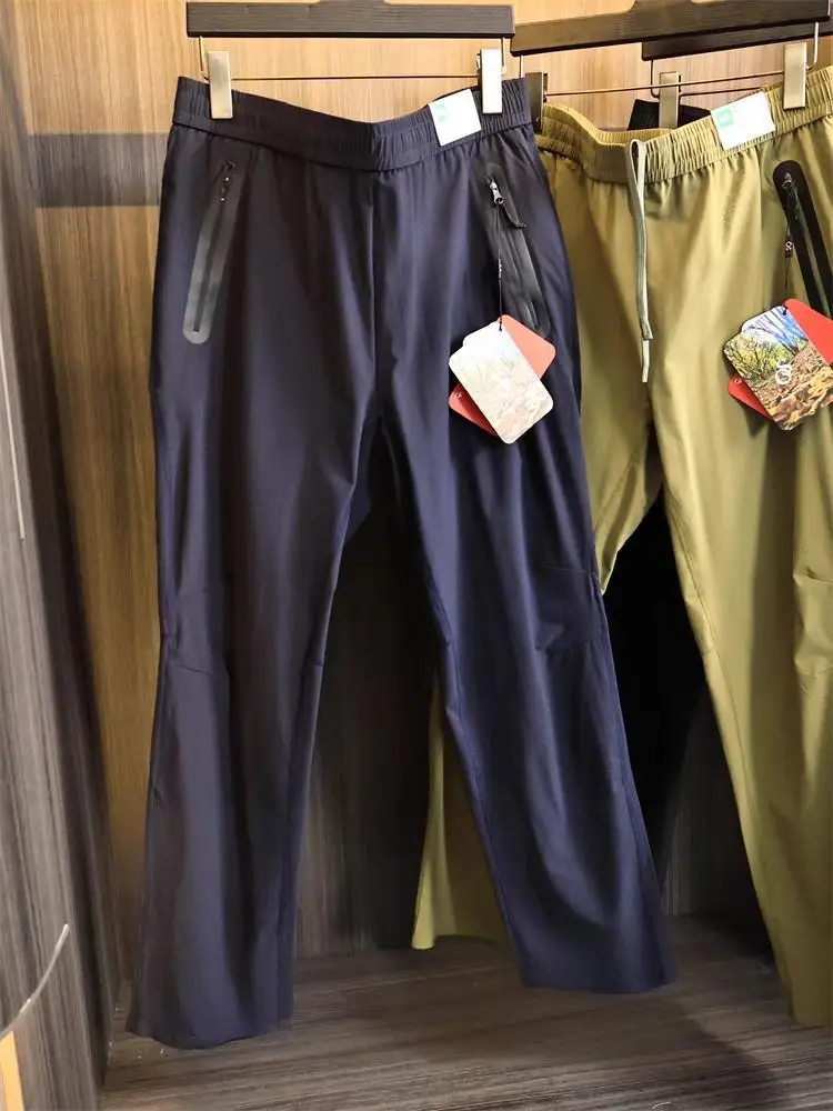 رجل المشي لمسافات طويلة في الهواء الطلق لربيع وصيف 2025 جديد الرحلات السراويل يندبروف السراويل Sweatpants الرياضة فضفاضة تناسب التخييم المستقيم #2