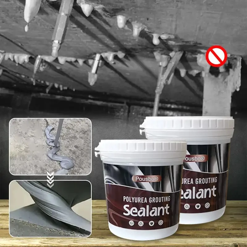 Polyurea Grouting Sealant Polymer Grouting Fluid Sealing of Wall Cracks Expansion Joints Leak Plugging Gum Waterproof Coating