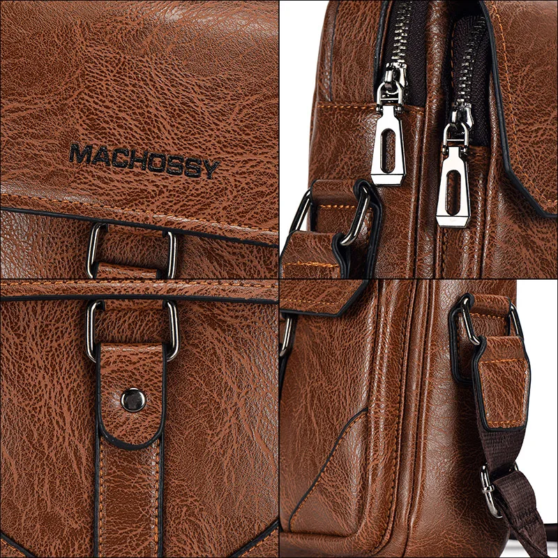 MACHOSSY جديد حقيبة رجالية بولي PU حقائب كروسبودي للرجال حقيبة ساعي الرجال جديد مصمم حقائب كتف رجالية حقائب اليد الذكور حقيبة مقبض علوي