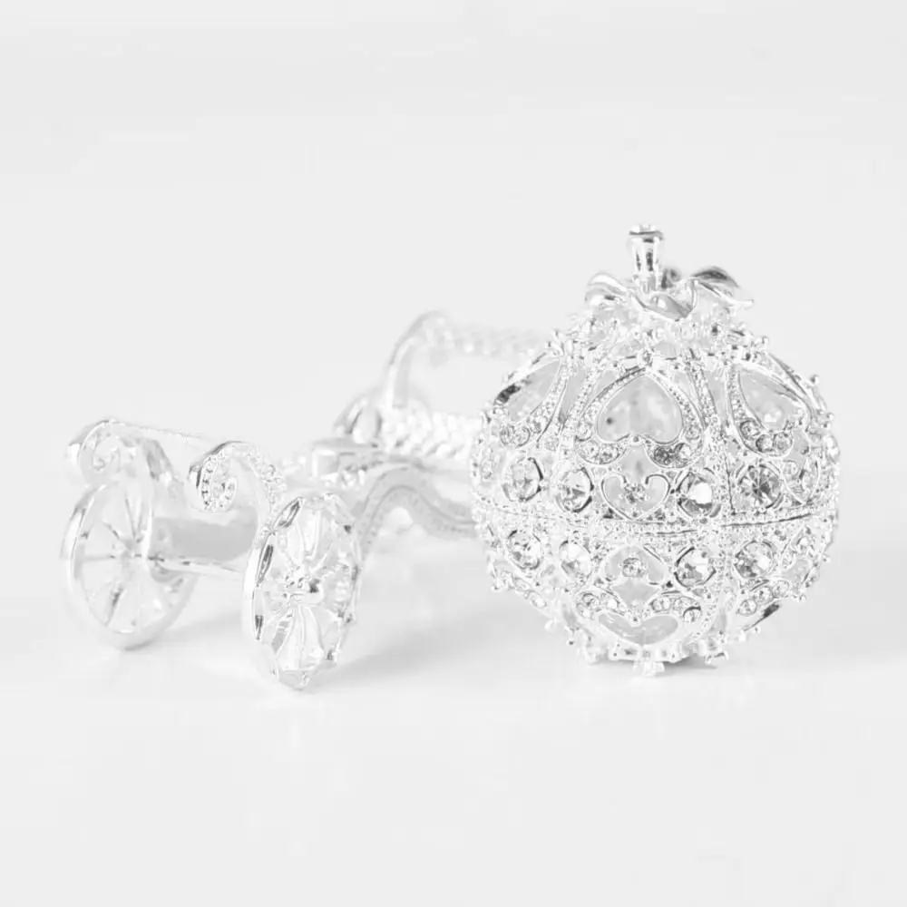 Figurine Dekorativer Schmuckständer Desktop-Ornament Halskette Armband Emaille-Schmuckbox Strass-Kristall-Ringhalter – Detail 3