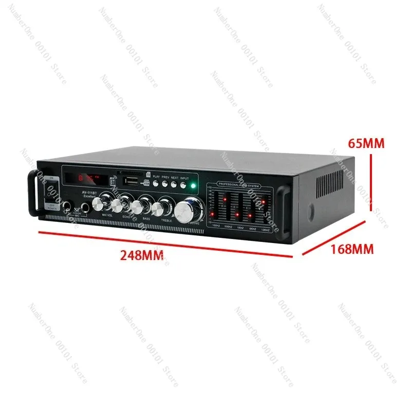 Constant Impedance High Power Bluetooth Amplifier 12V 220V for Karaoke Home Theater Audiophile HiFi Stereo