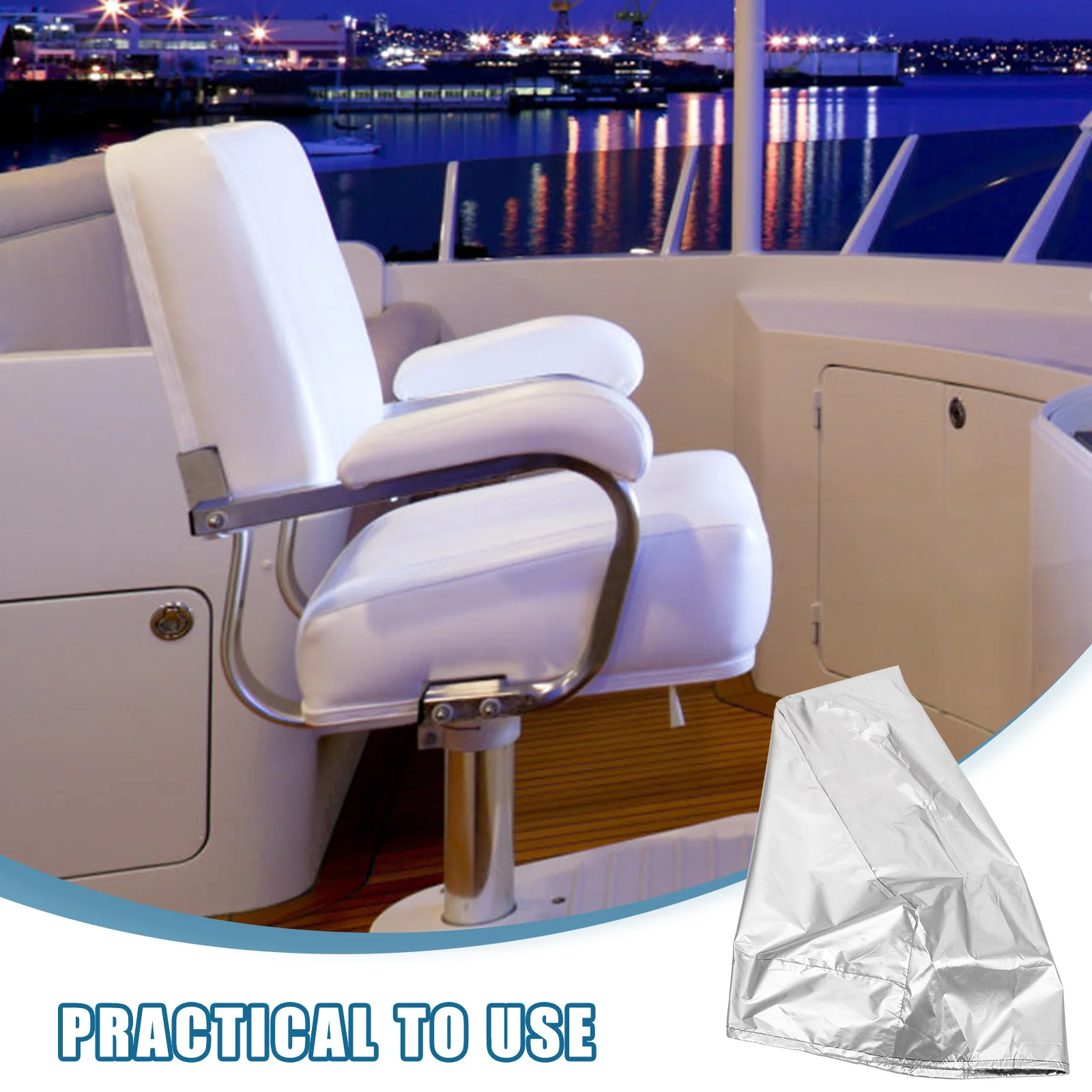 

Waterproof Seat Cover Captains Chair Covers Boat Accesories Deck Accessories Marine Protector