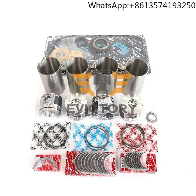 

For LAIDONG 4L22CF 4L22CR 4L22BZ 4L22T 4L22BT 4L22 4L22B Overhaul Rebuild Kit Piston Ring Liner Gasket Bearing