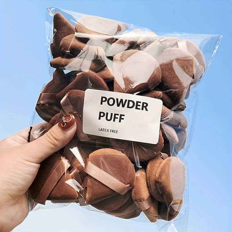 60 قطعة من منتفخة البودرة المثلثة المخملية الصغيرة، خلاط مكياج ناعم للغاية للمحيط والعينين والحواف، مجموعة إسفنجة مزج كريم الأساس، #1