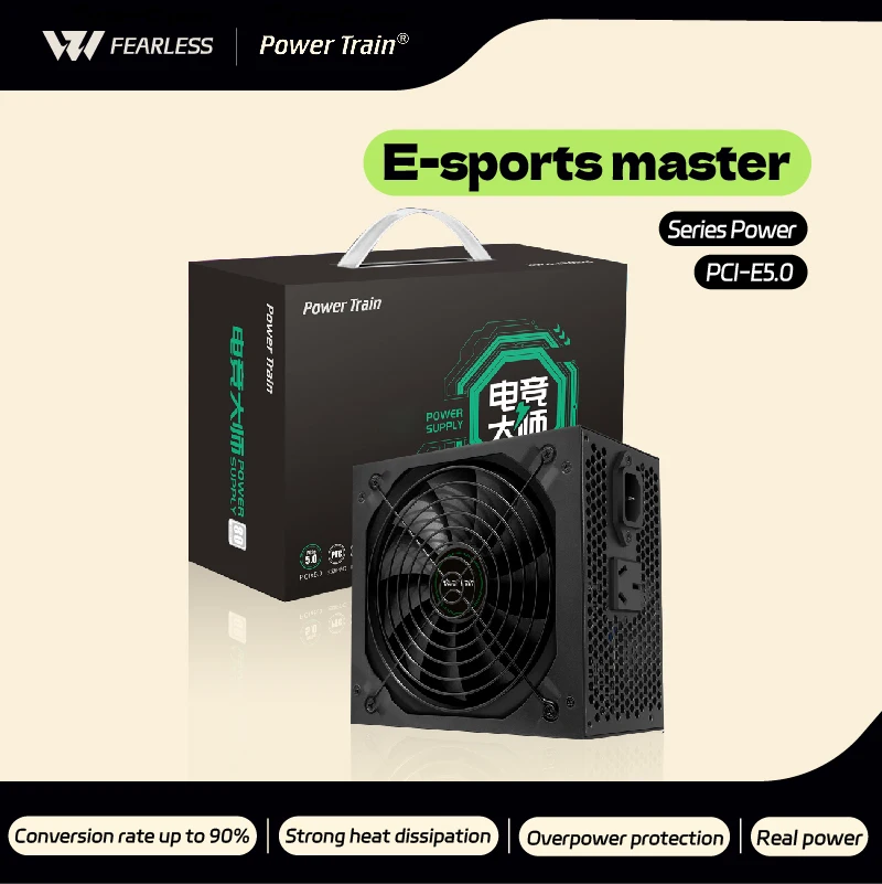 

Power Train PC PSU Power Supply Unit 500W 600W 700W 800W Gaming 120mm Fan 220V ATX Desktop computer Power Supply