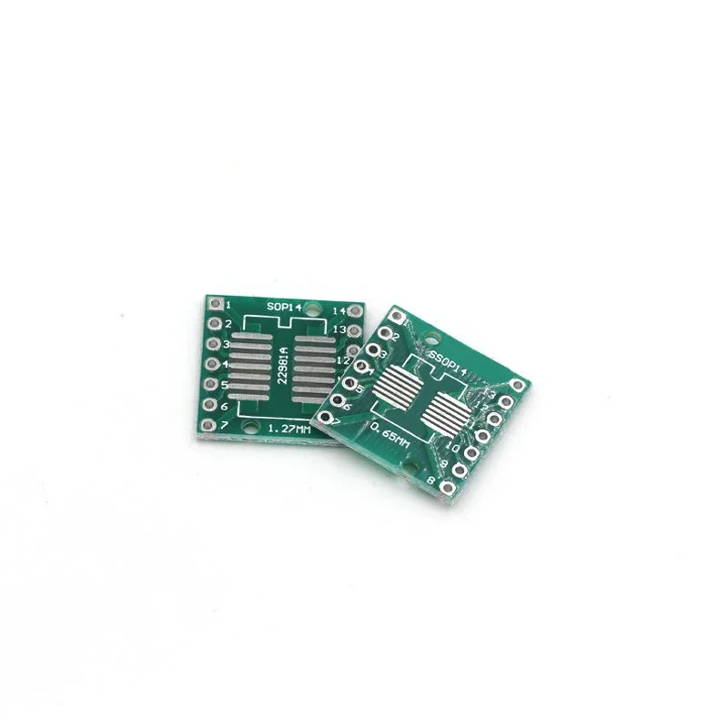 10PCS PCB Board Kit SMD Turn To DIP Adapter Converter Plate SOP MSOP SSOP TSSOP SOT23 8 10 14 16 20 28 SMT To DIP