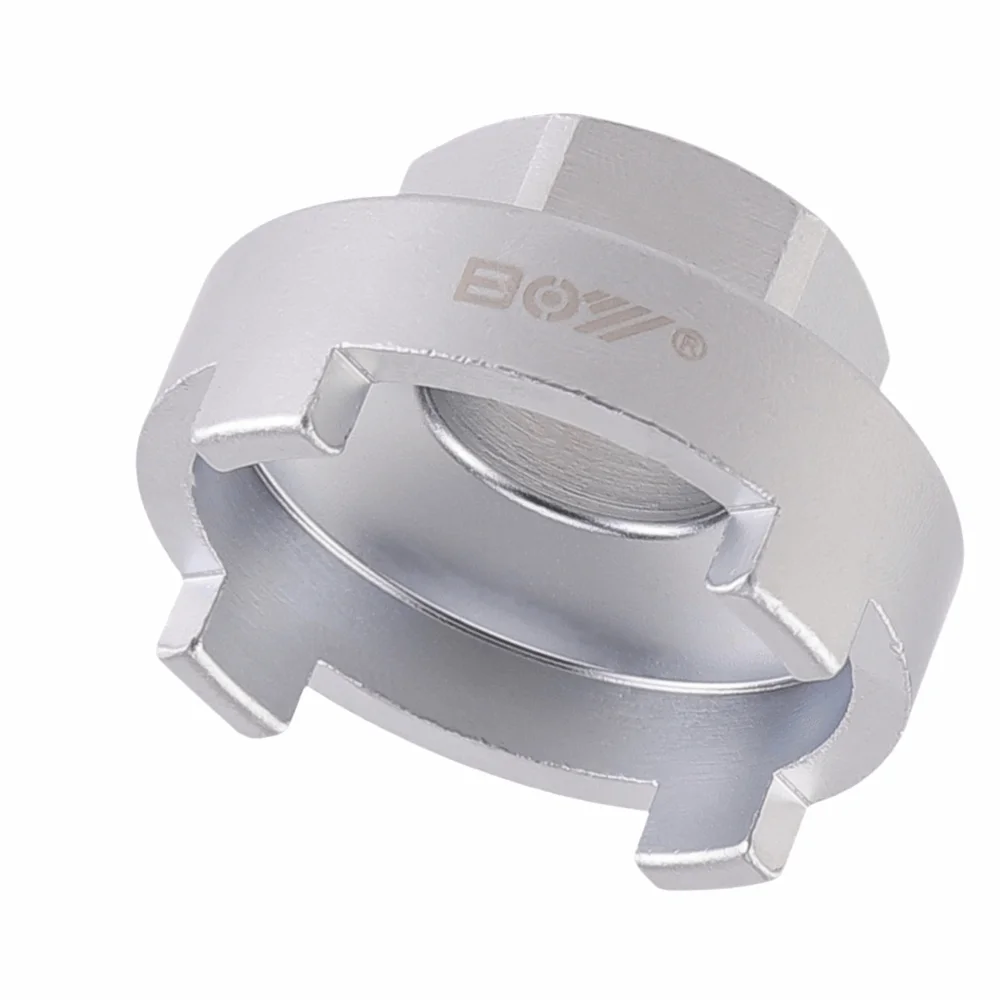 

4 Notch Bike Freewheel Remover Tool Kit High Carbon Steel Single Speed Bike Sprocket Puller Tool for Shimano Freewheel Systems