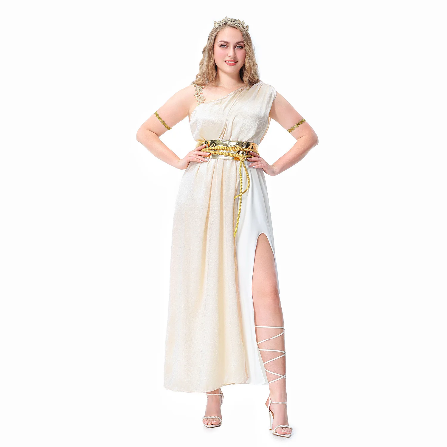 Halloween costume Greek goddess medieval dress Egyptian queen Athena performance costume carnival - view 3